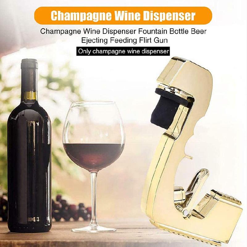 Wine Stopper Champagne Dispenser Bottle Beer Ejector Feeding Spray Gun Cap Drinking Straws