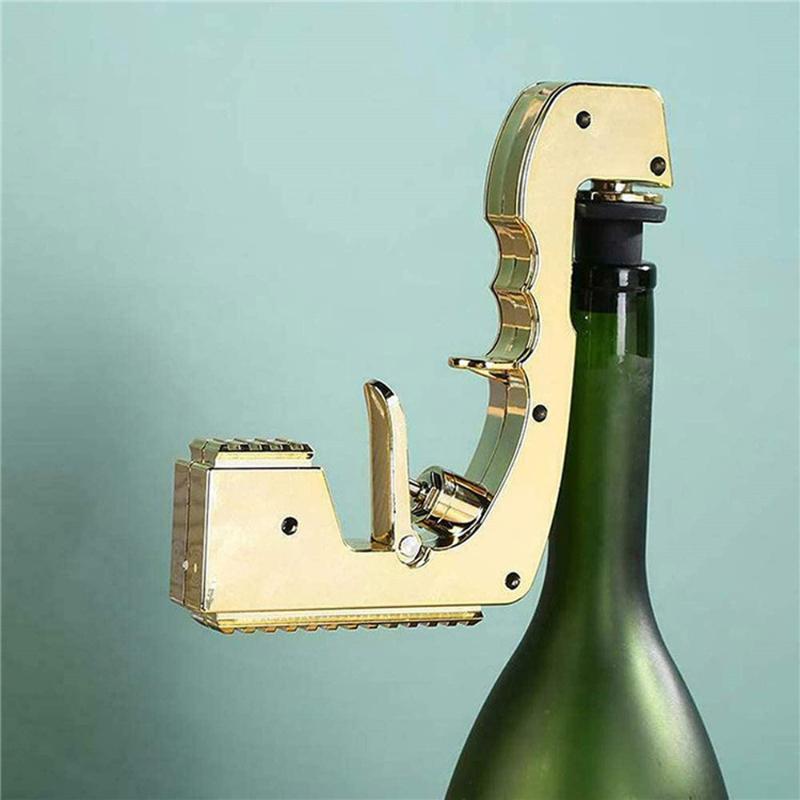 Wine Champagne Gun Dispenser Bottle Beer Ejector Feeding Spray Party Drinking Straws