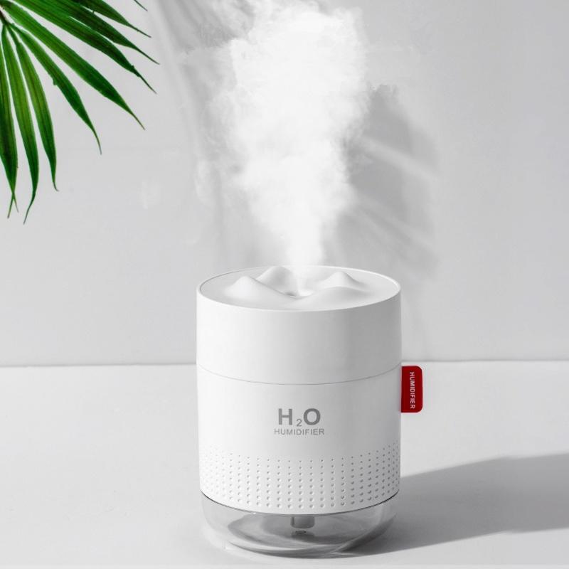 White Snow Mountain Humidifier 500ML Ultrasonic USB Aroma Air Diffuser Soothing Light Aromatherapy Humidificador Home Difusor Humidifiers