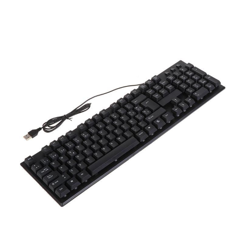 Spanish-English Silent Keyboard Waterproof Office For Windows Computer T5UA Keyboards