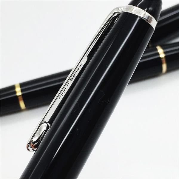 Gift Pens Classique Black Resin office suppliers roller ball pen with serial number 0.6mm refill