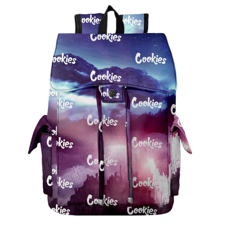 Cookies Men Oxford Waterproof Drawstring Backpack Travelling Hiking Mountaineering Climbing Sports Bicycle