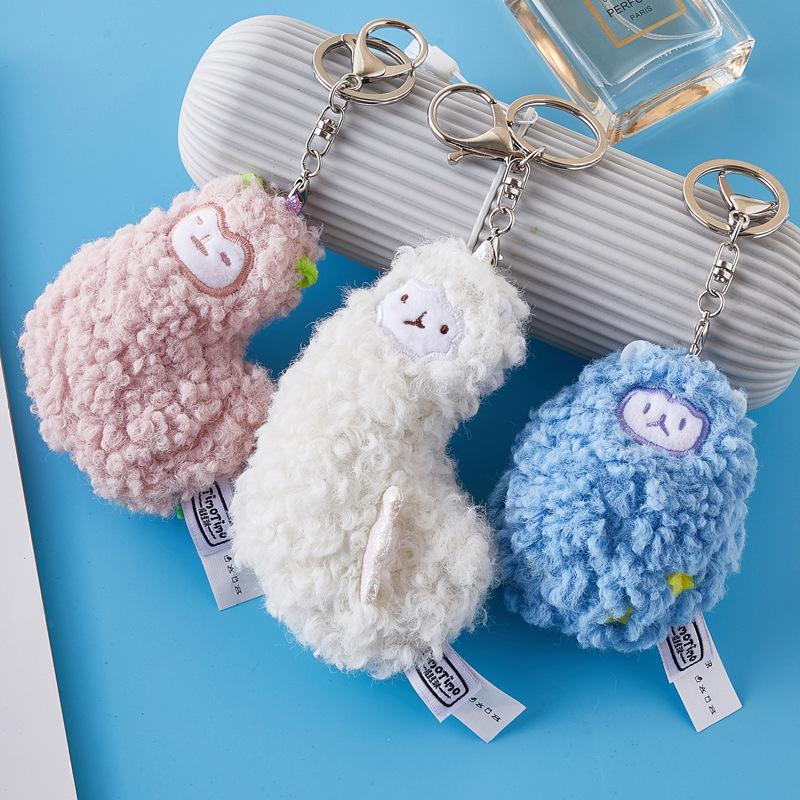 Keychains Anime Plush Alpaca Student Couples Key Chains Fashion Children&#039;s Toys Accessories Keyring Cute Men And Women Gift Keychain