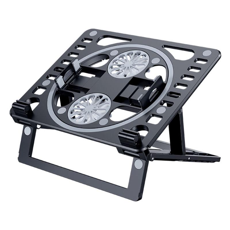 Laptop Cooling Pads Computer Bracket USB Powered Plug Fan Notebook Cooler With Foldable Stand