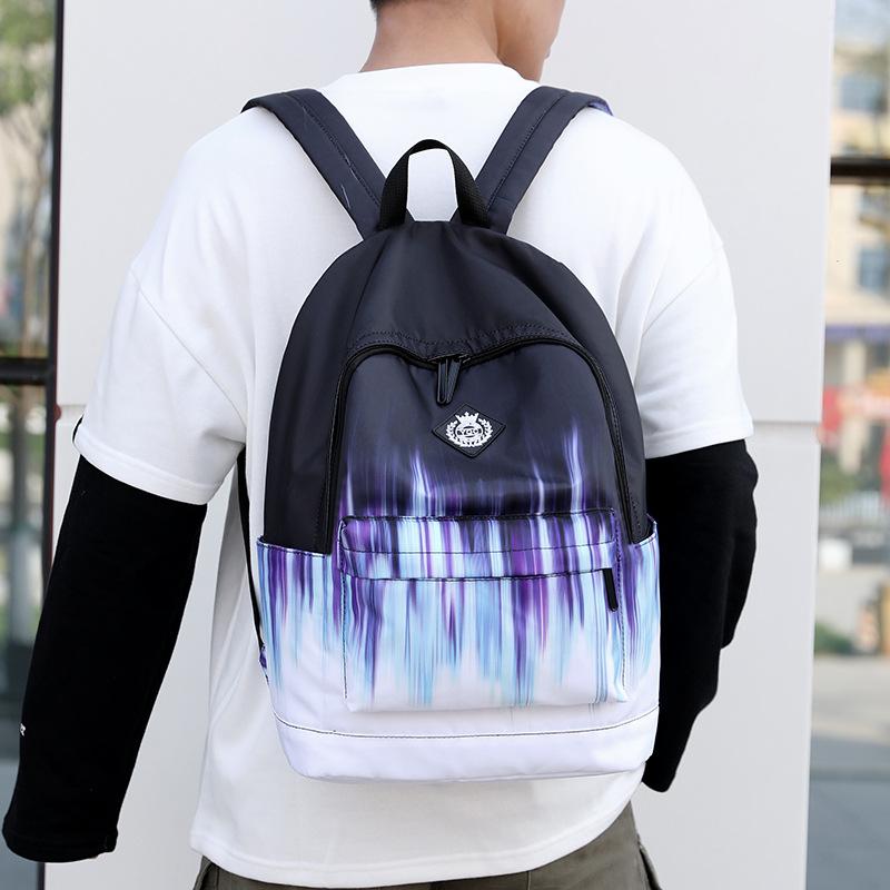 Backpack Fashion Trend Print Student Schoolbags Waterproof Outdoor Travel Men Backpacks Boys And Girls School Bags Mens Bookbag