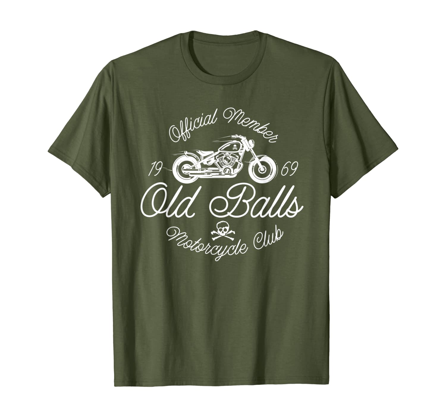 50th Birthday 1969 Old Balls Club Motorcycle Gift for Bikers T-Shirt