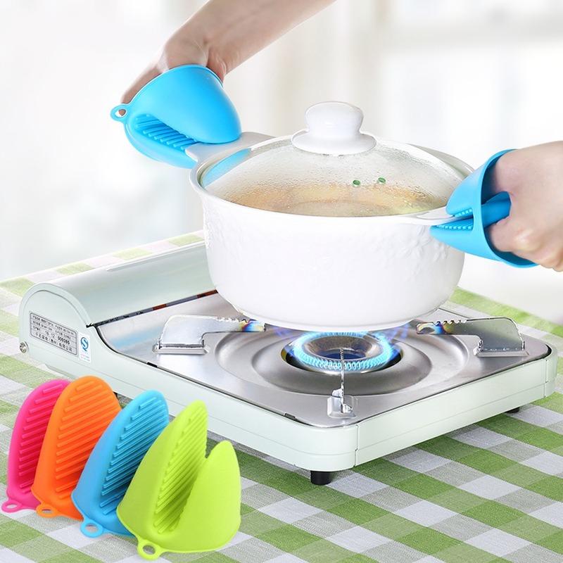 Oven Mitts High Quality -grade Silicone Anti Dishes Clip Insulation In Compote Bowl Kitchen Baking Jacketed With The Hand