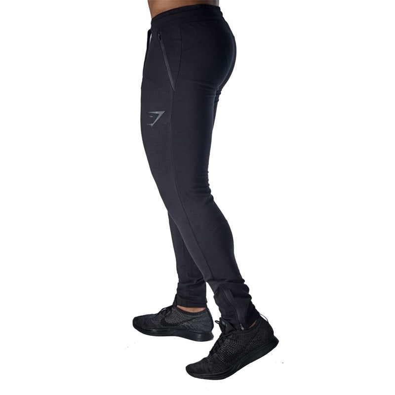 Men&#039;s Pants Muscle Shark Brothers Fitness Casual Bodyguard Slim Leggings Squatting Jogging