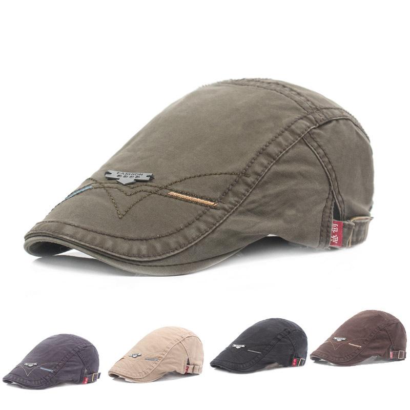 Berets Cotton For Men Vintage Boy Cap Gatsby Hats Lvy Golf Driving Flat Caps Men&#039;s Summer Hat Peaky Blinder Boina