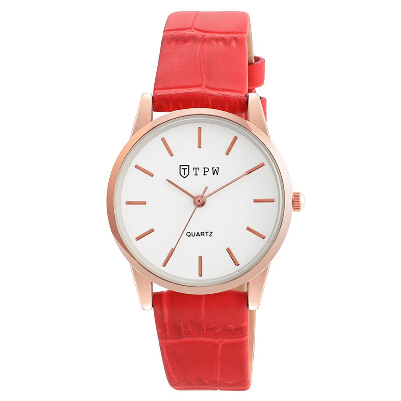 Wristwatches Fashion Women&#039;s Watches Red Watch Lovers Wedding Gift Quartz Wrist Ladies Bracelet Clocks Female Relogios