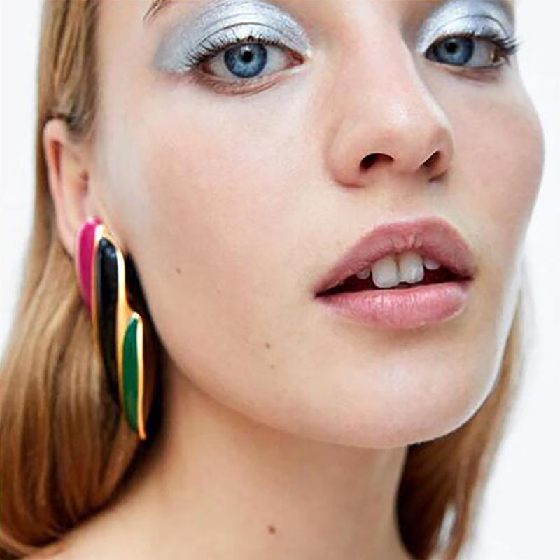 Dangle & Chandelier Solememo 2021 Geometric Drop Earrings Punk Vintage Multicolor For Women Jewelry Christmas Gifts E4125