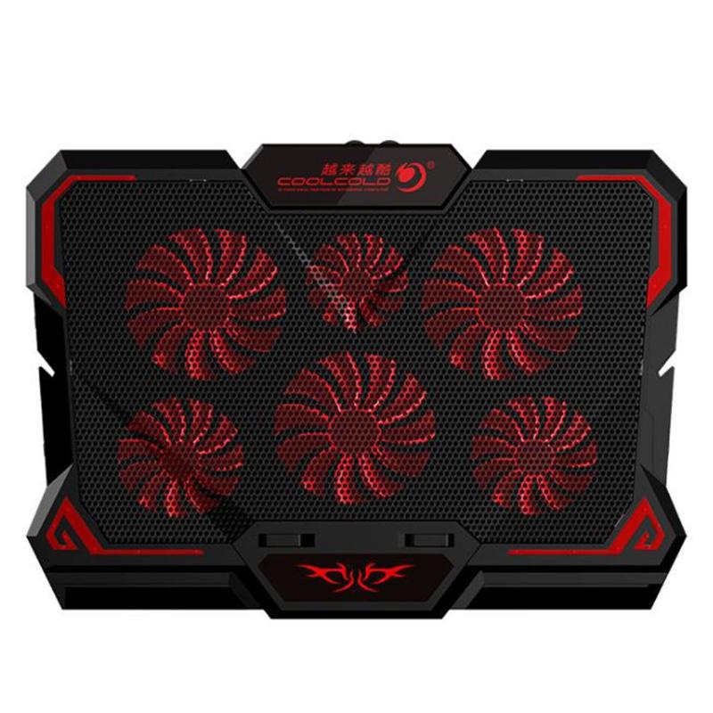 Laptop Cooling Pads Thin Ice Six Fan Touchpad Notebook Radiator 3 Combination Modes High-speed Silent