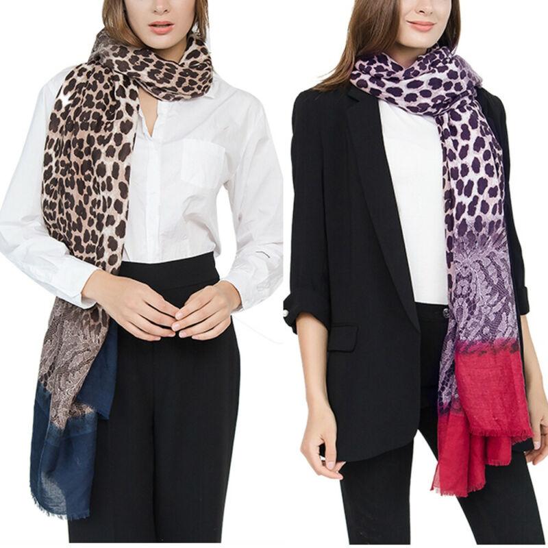 Scarves Lady Scarf Fashion Leopard Lace Pattern High-end Banquet Wild Cotton Linen