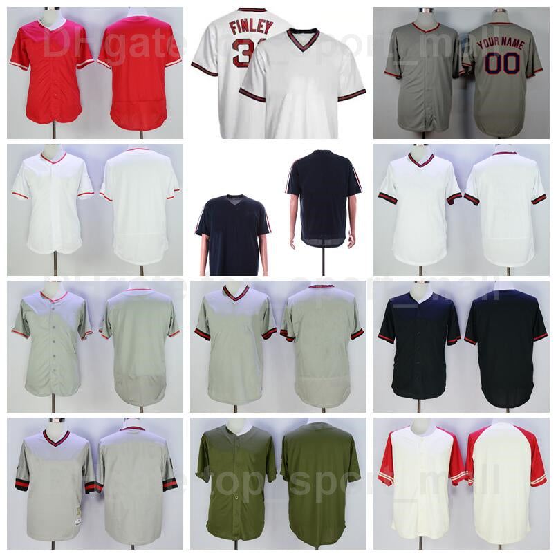 Retro 1965 1980 1982 1985 Vintage Baseball 31 Chuck Finley Jersey 11 Jim Fregosi 5 Brian Downing 15 Tim Salmon Pullover Retire Stitched