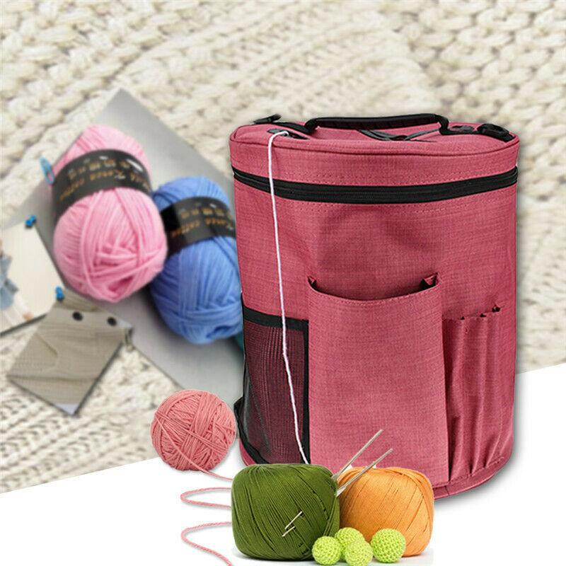 Duffel Bags Large Knitting Yarn Storage Bag Holder Organizer Basket Wool Crochet Needle Tote