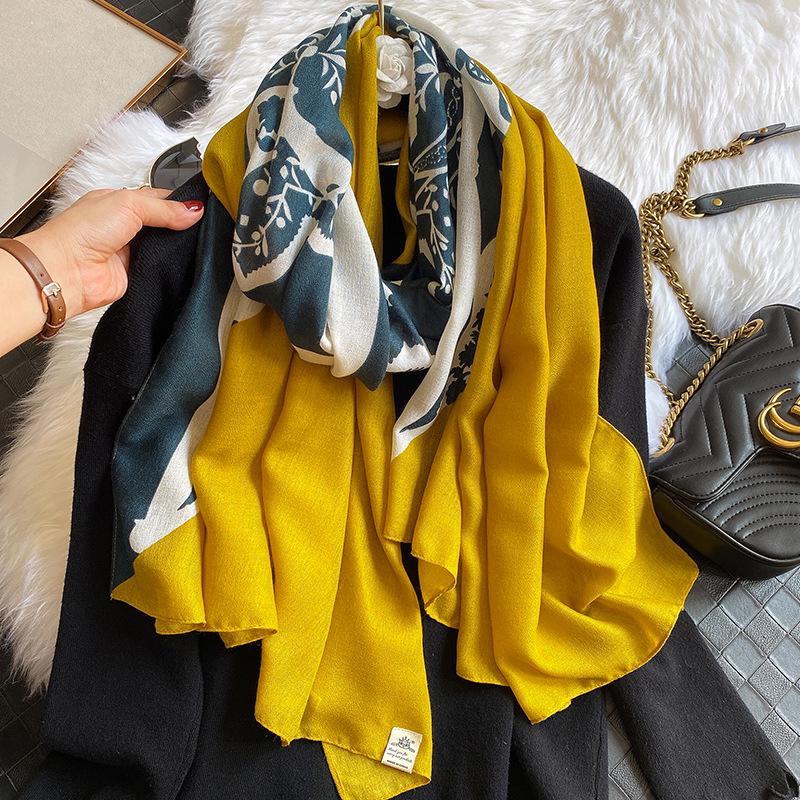 Scarves 2021 Brand Spring, Summer, Autumn And Winter Women&#039;s Beach Quality Shawl Cotton Scarf Ladies Fashion Turban Turba