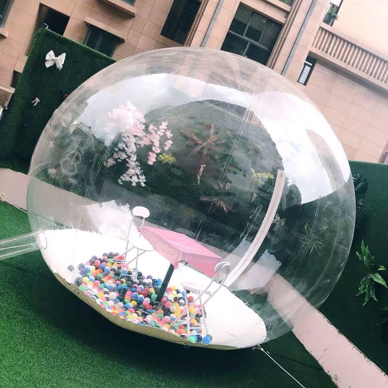 Tents And Shelters Inflatable Bubble Tent Transparent 360Â° Dome With Air Blower Outdoor Camping Product Showcase Advertising Event Exh
