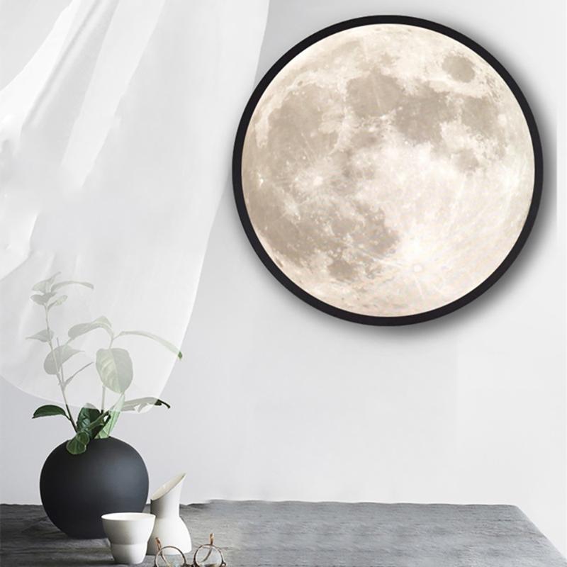 Night Lights USB LED Mirror Moon Lamp Light Romantic Cosmetics Makeup Hanging Bedroom Wall Decorative Bedside Round