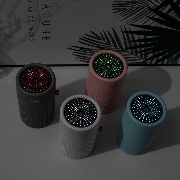 Humidifiers Large Capacity 750ML Humidifier Wireless Ultrasonic USB Rechargeable Aroma Diffuser Color LED Mist Maker Quite Humidificador 210