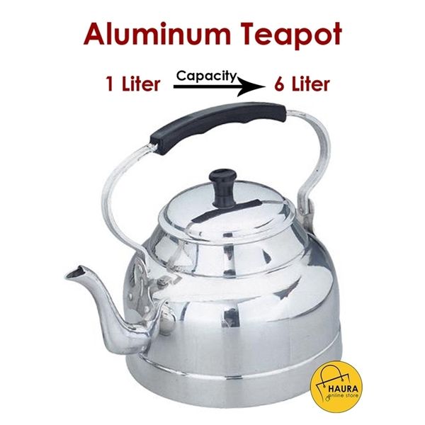 Aluminum Teapot Camping Picnic Kettle Samovar Quality Product Heat Resistant Handle Outdoor Items for You 210724