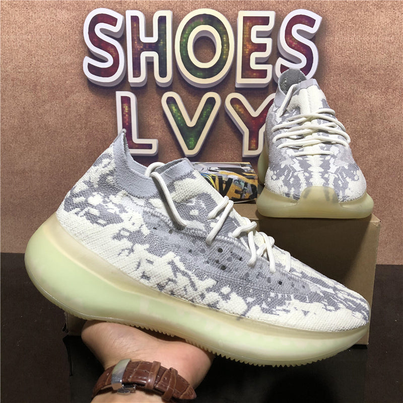 Top Quality Men Women Running Shoes West 380 Alien Mist 3M Reflective Sneaker Clay Beluga Triple Black White Mens Womens Ootdoor Sports Trainers Sne