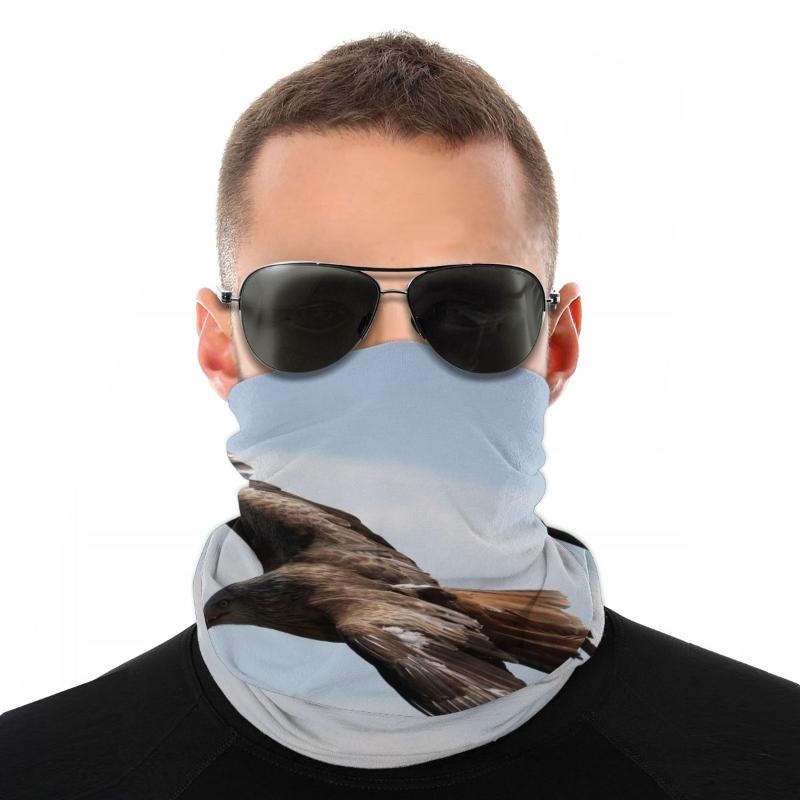 Scarves Eagle Animal Scarf Half Face Mask Men Women Halloween Tube Tubular Bandana Multi-functional Headwear Biking Hiking