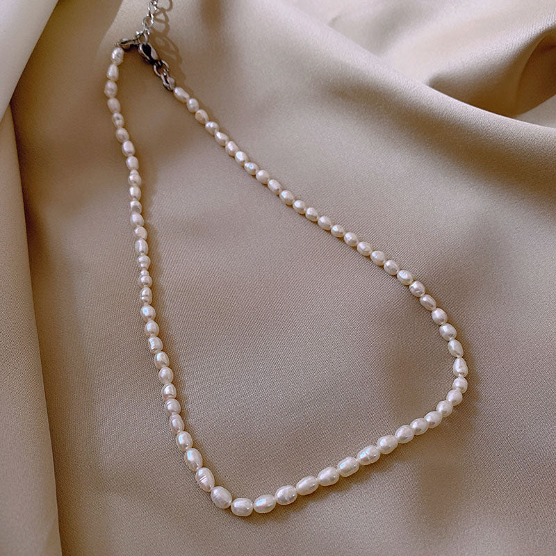 Xianlan172 Small Natural Pearl Choker Collarbone Chain Female Temperament Of Brief Paragraph Necklace Restoring Ancient Ways Of Lu
