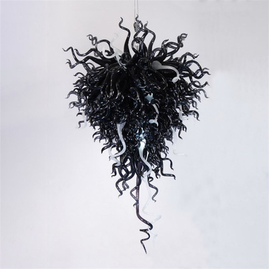 Contemporary Retro Pendant Lamp Chandeliers with Led Bulbs Chain Lighting 32 by 48 Inches Hand Blown Glass Children Chandelier Lamps