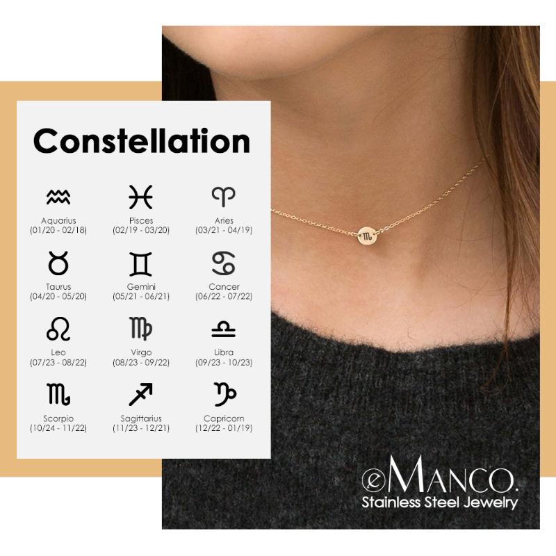 Pendant Necklaces E-Manco Minimalist Gold Color Stainless Steel Necklace Choker For Women 2021 Statement Jewelry