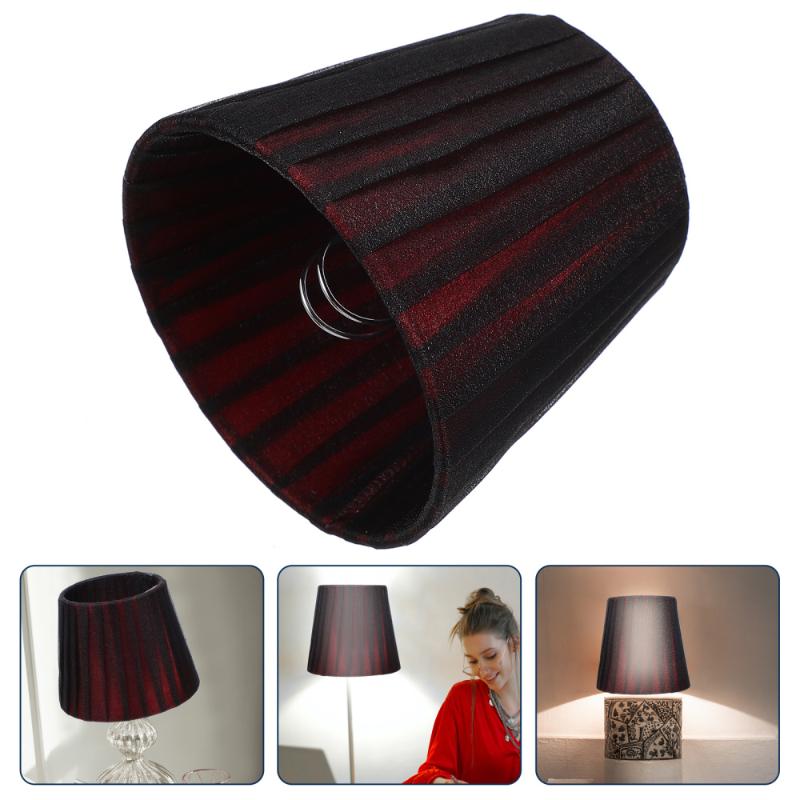 Lamp Covers & Shades 6pcs Cloth Art Lampshade Fashion Light Cover Creative Clip-bulb Shade