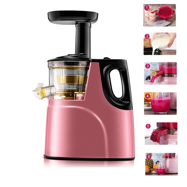 Automatic Slow Masticating Juicer Screw Cold Press Extractor Household Electric Fruit & Vegetable Juicer Machine Filter-Free
