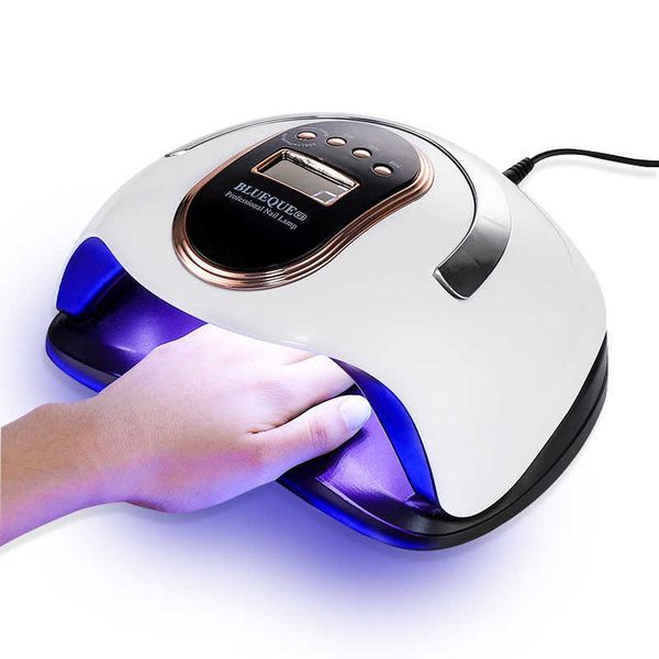 Nail Lamp 168W-120W LED UV For Manicure 36PCS Leds Dryer LCD Display Drying Gel Polish Art Tools 210622