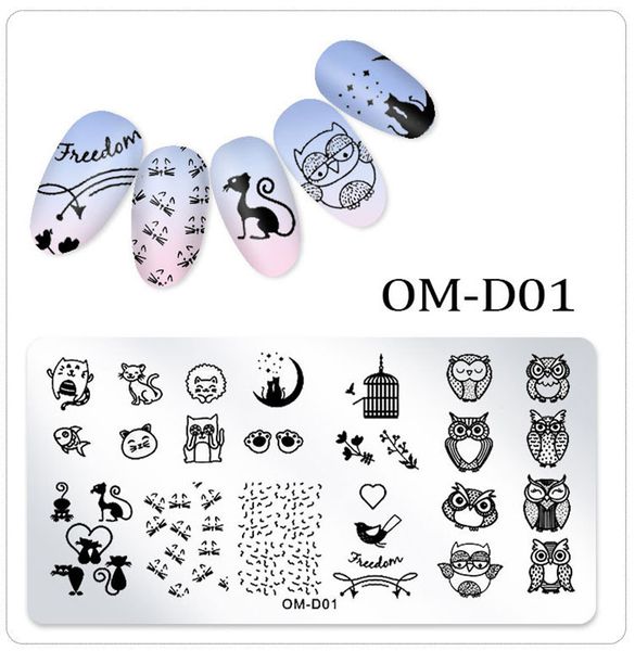 12*4cm Stamping plates templates for seal nail art design stencil manicure accessories and tools NAP004