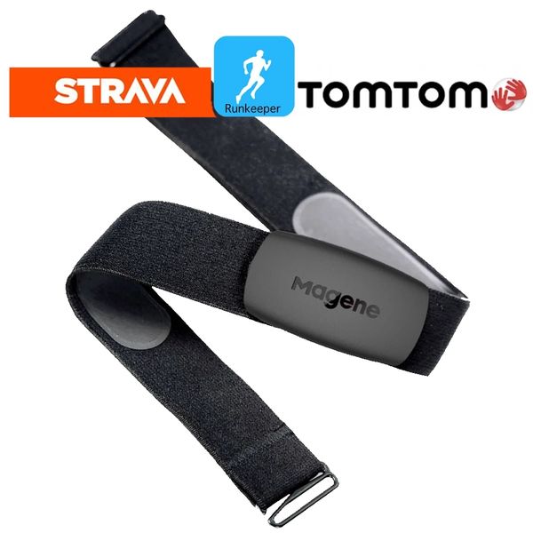 Heart Rate Monitor Chest Strap Bluetooth 4.0 ANT Fitness Sensor Compatible Belt Wahoo Polar Connected Outdoor Band