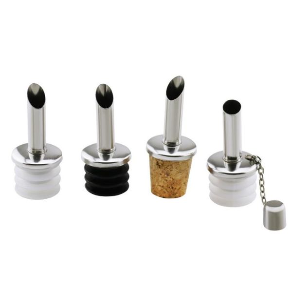 Bar Tools 200pcs Bottle Wooden Cork Stopper Red Wine Pourers Oil Beer Champagn Flask Bottles Spout Plug Household Cellar SN2620