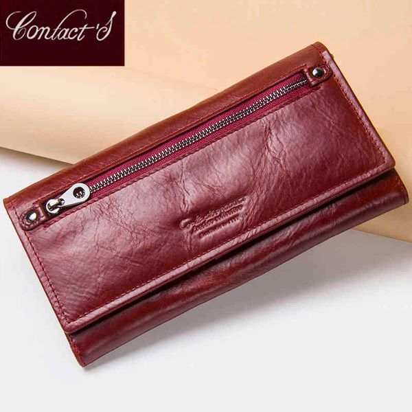 Classic Wallets 2021 Fashion Coin Purse Female Famous Brand Card Holders Cellphone Pocket Genuine Leather Women&#039;s s High Quality