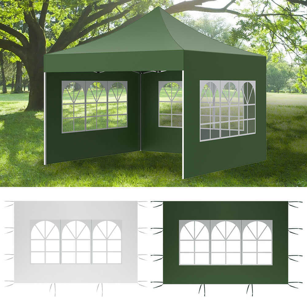 Portable Outdoor Oxford Cloth Rainproof Waterproof Tent Gazebo Garden Shade Shelter Side Wall Without Canopy Top Frame Y0706 Free shipping