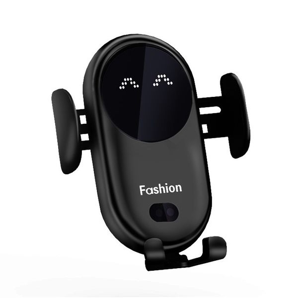 S11 Smart Infrared Sensor Wireless Charger Automatic Car Mobile Phone Holder Base Chargers with Suction Cup Mount for iPhone12 11 XR Samsung