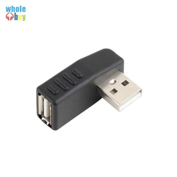 4 TYPE USB 2.0 Plug Right Left Angle Type A Male to Female Adapter Connecter Extension Right Angle 90 Degree USB A Adapter for Laptop PC bla