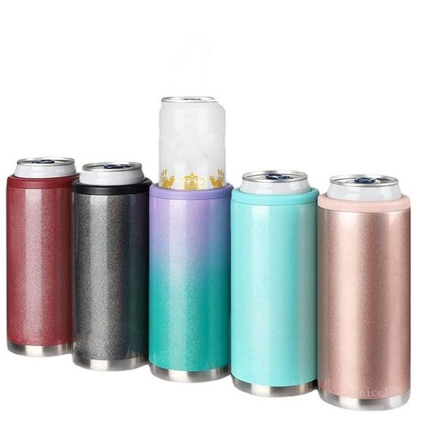 Can Cooler Cup For 12 oz Slim Beer Hard Seltzer Drinkware Double-walled 304 Stainless Steel Vacuum Insulated cup sea ship T2I52346