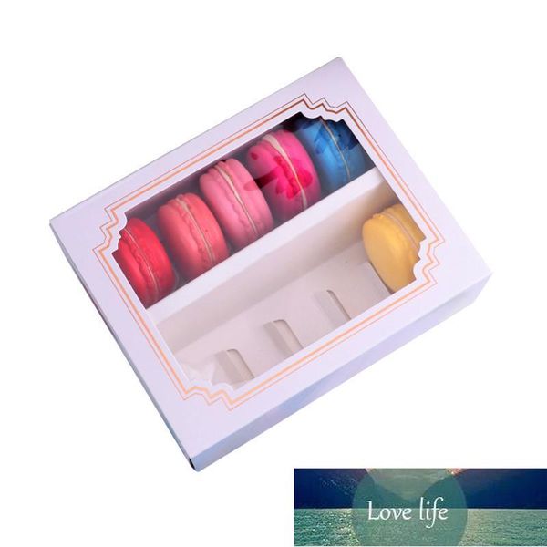 10pcs-set DIY Paperboard Cake Packaging Chocolate Holder Biscuit Storage Wedding Home With Window Decoration Macarons Box Gift Factory price