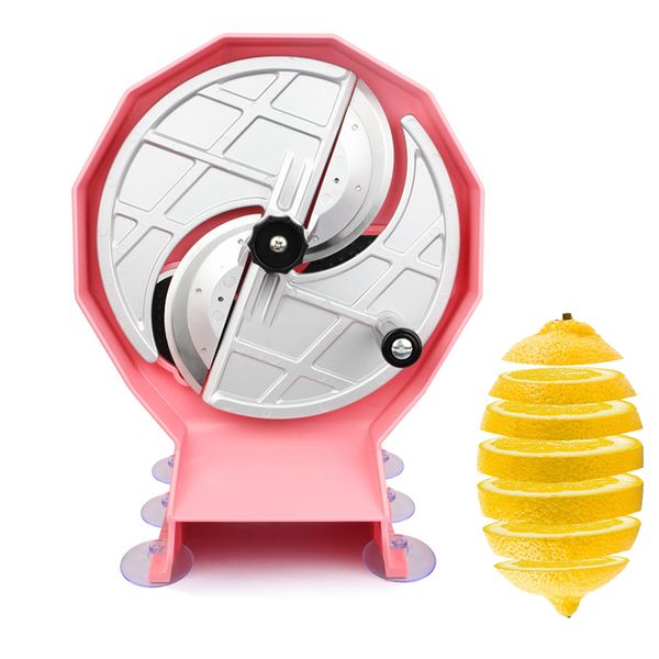 Vegetables Cutter Household Manual Thickness Adjustable Fruit and Vegetables Slicer Gadget for Potato-Lemon-Ginger