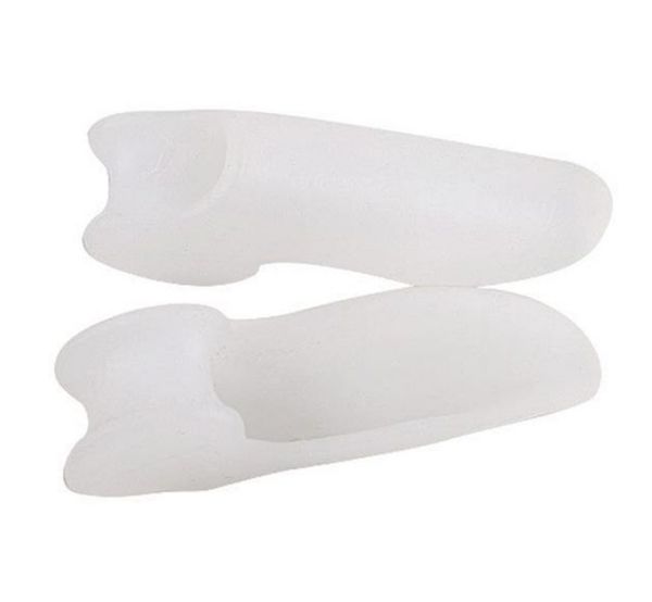 2021 White Foot Toe Extroversion Correction Silicone Toe Slots Toe Seperator Straightener Hallux valgus Bunion Corrector