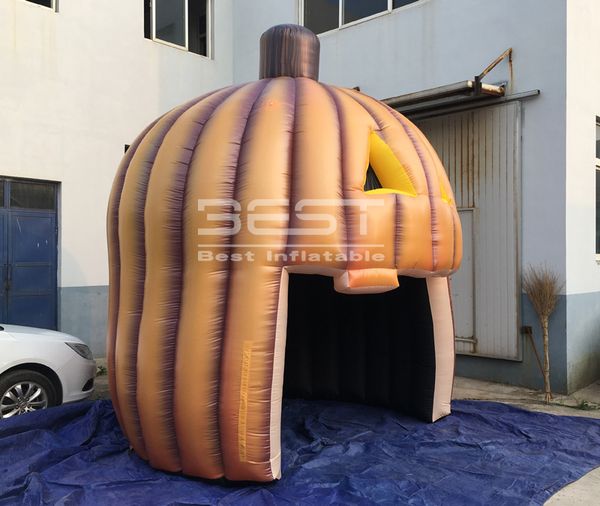 Customized Halloween party event decoration Giant inflatable pumpkin house tent