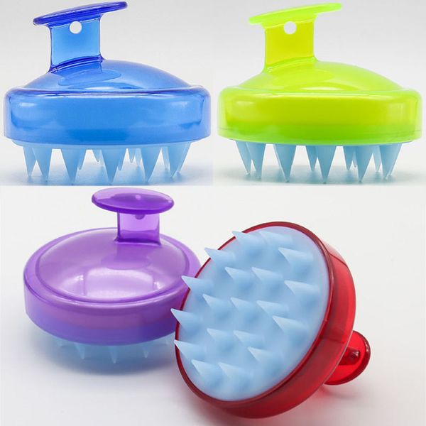 Shampoo Scalp Brush Comfortable Silicone Hair Washing Comb Body Bath Spa Slimming Massage Brushes Personel Health Tools WX9-1297