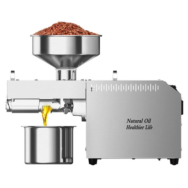 220V - 110V Intelligent Oil Press Automatic Household & Commercial Stainless Steel Hot and Cold Oil Extraction Machine