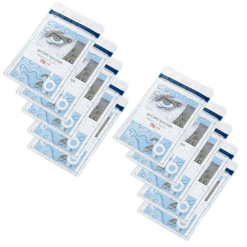 Keychains 10 Pack Retractable Badge ID Card Holders With Carabiner Reel Clip Key Chain T4MD