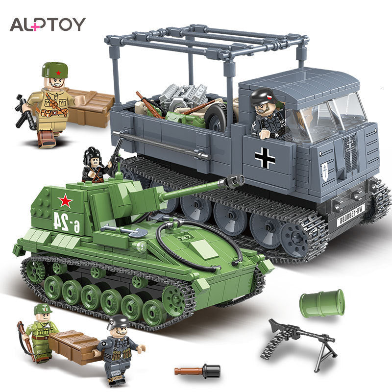 Toys Lego Full Crown Military Compatible Transport Vehicle Tank Model Assembly Building Block Children&#039;s Educational Toy Gift 100086