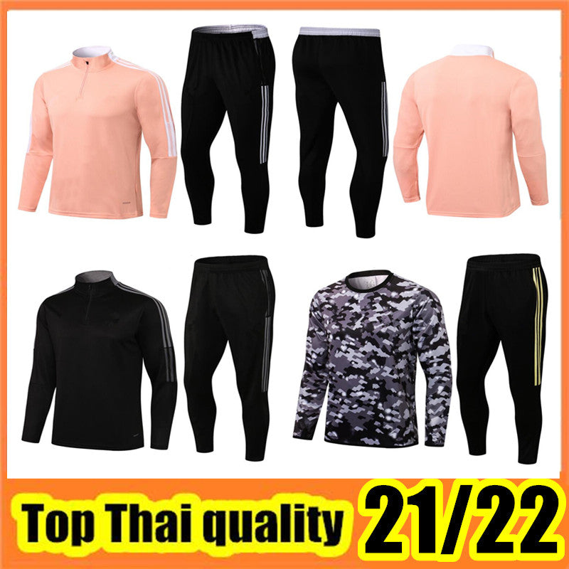 Men 2021-2022 Soccer jacket tracksuit 21-22 kids Hooded jacket football Sportswear Training suit