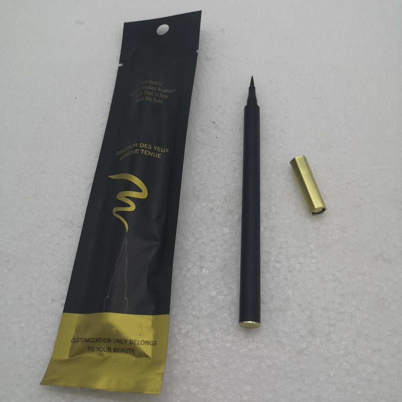 Luxury Eye Makeup Liquid Eyeliner Pencil Natural Waterproof Long Lasting Cool Black Liner Pen 1ml